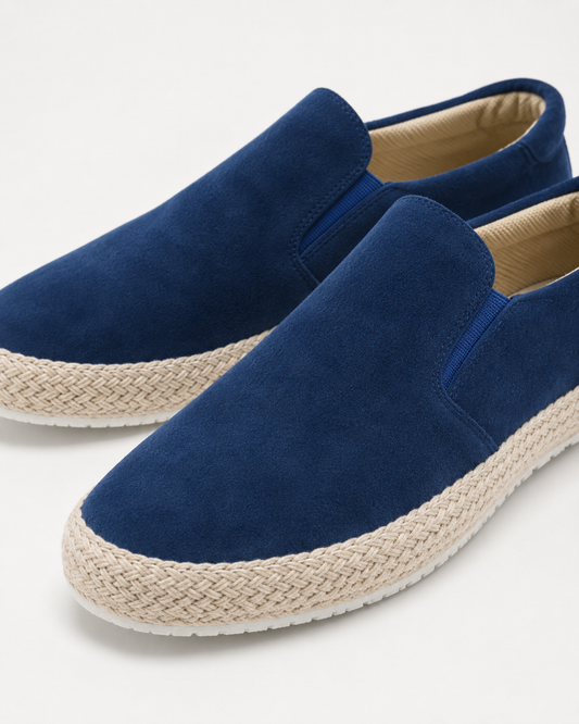 Vaticano Suede Mule - Blue