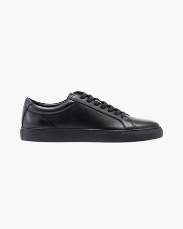 Essential Leather Sneaker - Black
