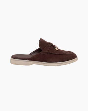 Seaside Suede Mule - Brown
