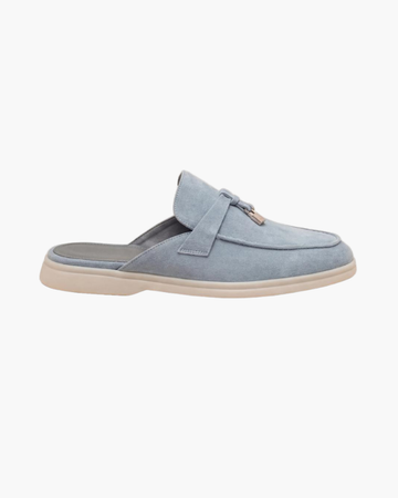 Seaside Suede Mule - Sky Blue