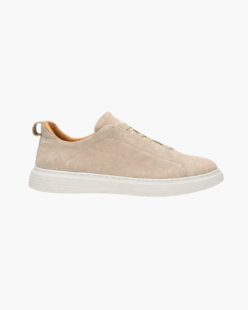 Suede Slip-On Sneaker - Sand