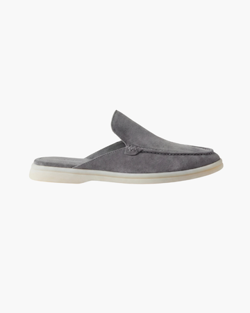 Portside Suede Mule - Grey