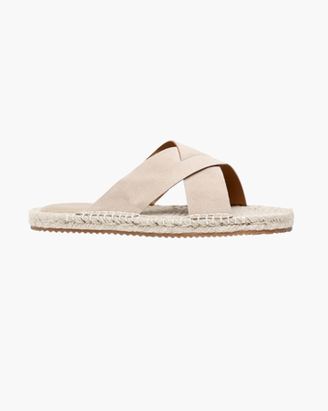 Sheep Suede Sandal - Ivory