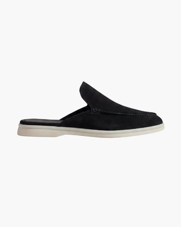 Portside Suede Mule - Black