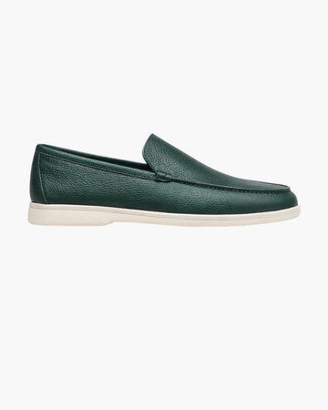 Alvero Leather Loafer - Green