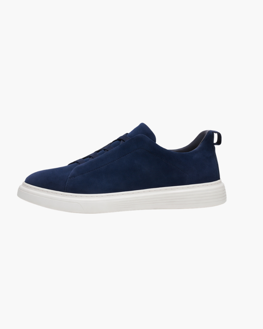 Suede Slip-On Sneaker - Navy Blue
