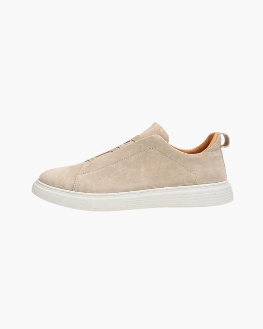 Suede Slip-On Sneaker - Sand