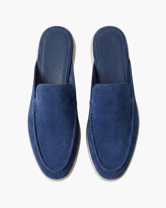 Portside Suede Mule - Blue