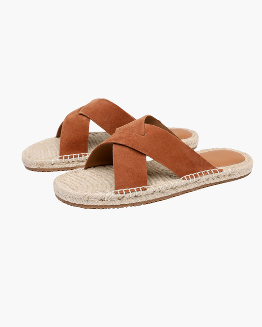 Sheep Suede Sandal - Mocha