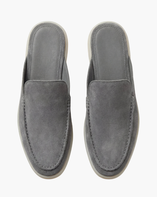 Portside Suede Mule - Grey
