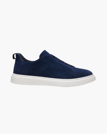 Suede Slip-On Sneaker - Navy Blue