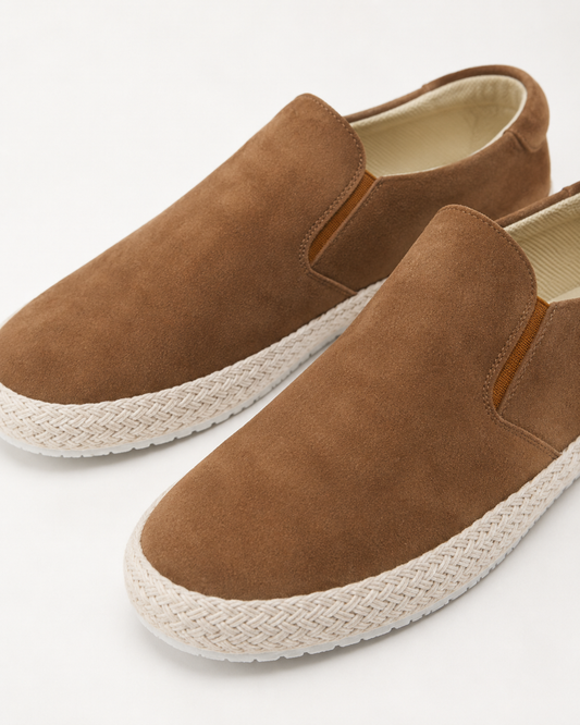 Vaticano Suede Mule - Brown