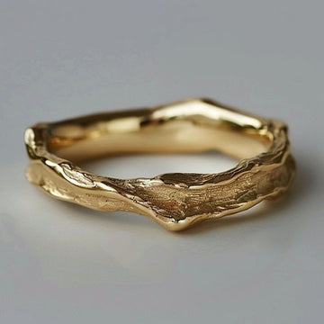 Hammered Gold Vintage Ring