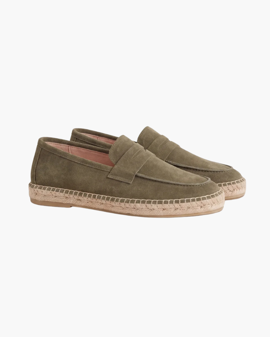 Ocean Suede Mule - Olive