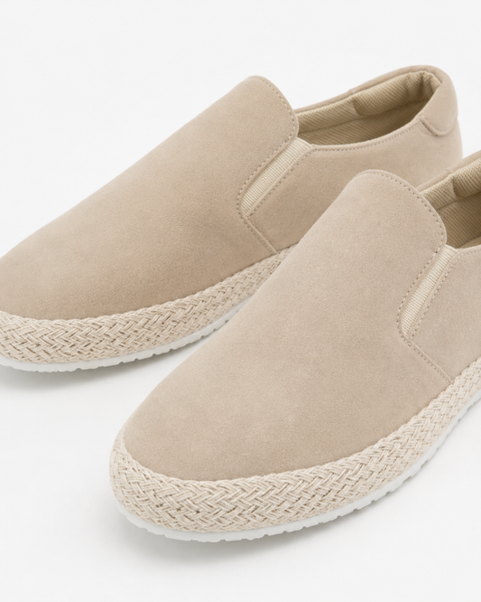 Vaticano Suede Mule - Beige
