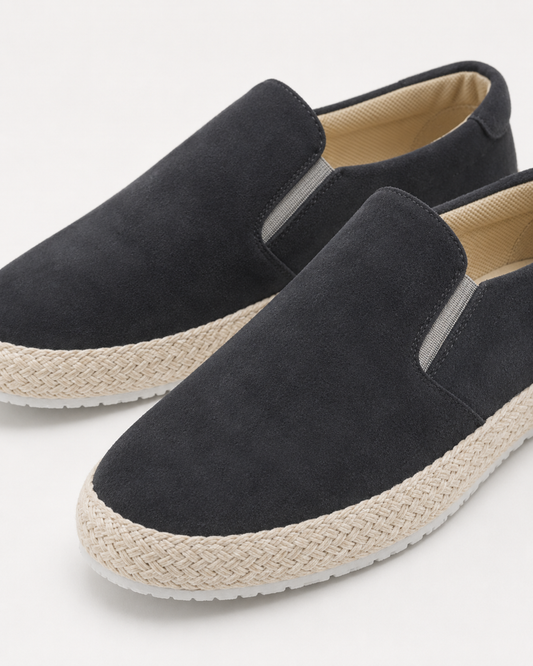 Vaticano Suede Mule - Grey