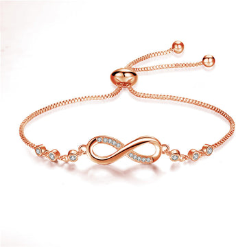Rose Gold Infinity Bracelet