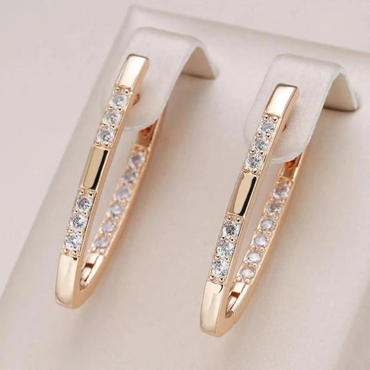 Sophisticated Zirconia Earrings