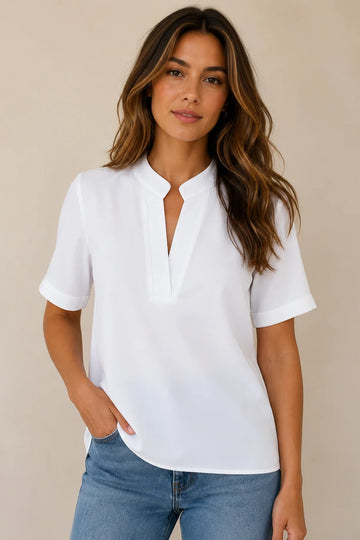 Margot | Chic V Neck Blouse
