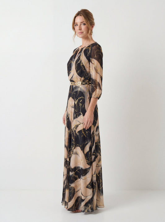 Printed Gauze Dress