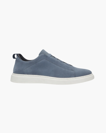 Suede Slip-On Sneaker - Light Blue