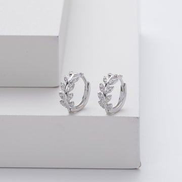 Silver Leaf Earrings