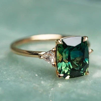 Gold Vintage-Inspired Stone Ring