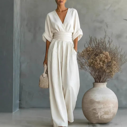 Elegant V-Neck Dress