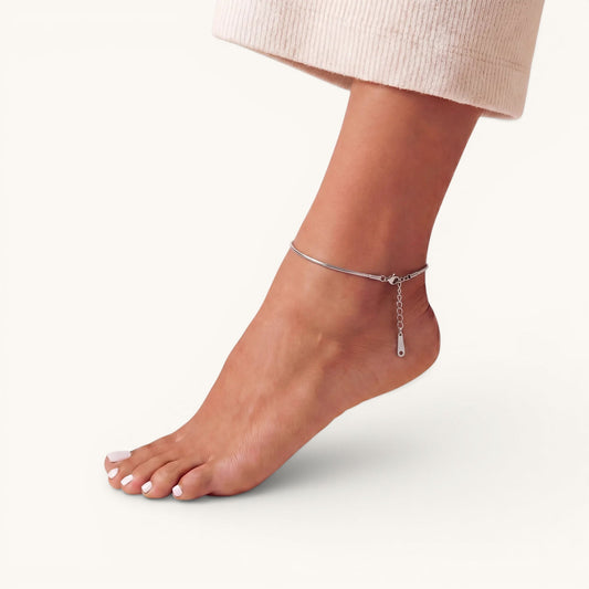 Snake Anklet Silver