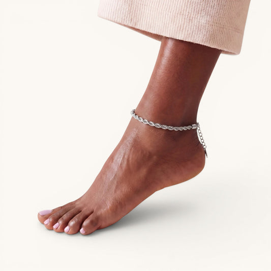 Rome Anklet Silver
