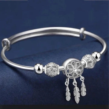 Silver Dreamcatcher Bangle