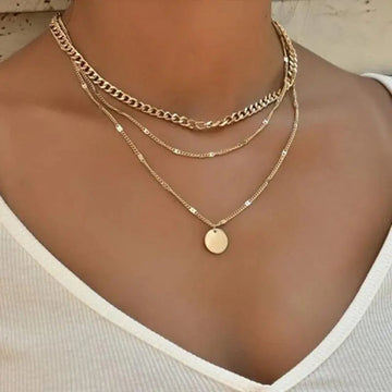 Elegant Gold & Silver Necklace