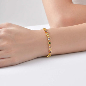 Radiant Rainbow Charm Bracelet