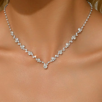 Elegant Bridal Diamond Necklace