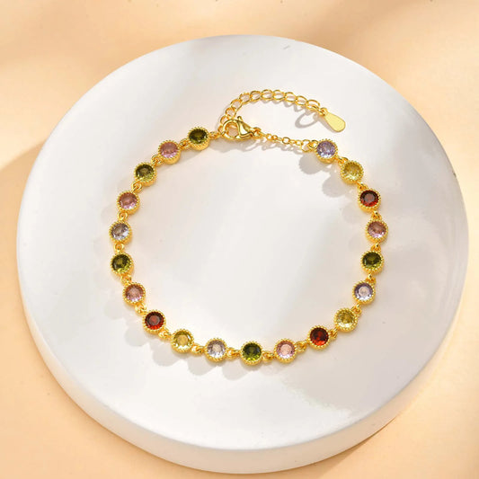 Radiant Rainbow Charm Bracelet