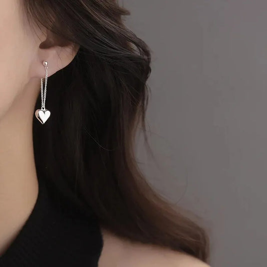 Antique Geometric Heart Earrings