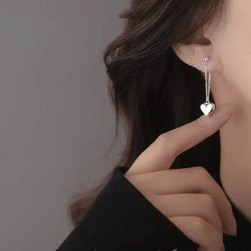 Antique Geometric Heart Earrings