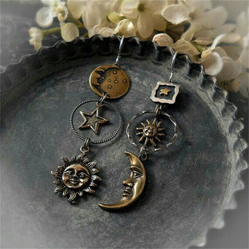 Sun & Moon Drop Earrings