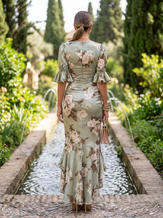 Ana Asymmetric Long Dress