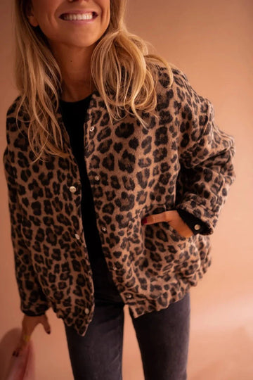 Luna | Women's Jacket with Leopard Print