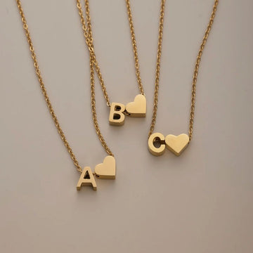 Timeless Initial Heart Necklace
