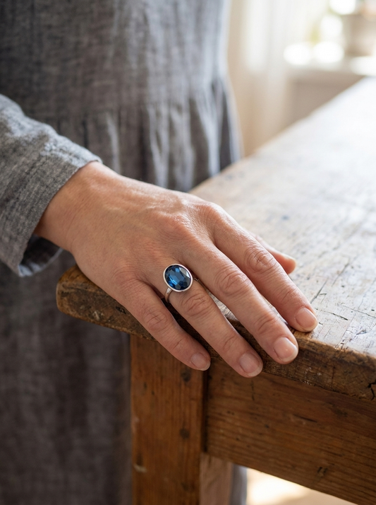 Celestial Blue Vintage Ring