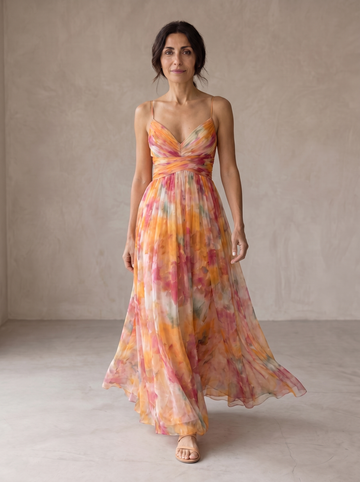 Giselle | Enchanting Floral-Print Maxi Dress