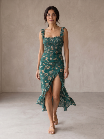 Mayfair | Elegant Retro Midi Dress