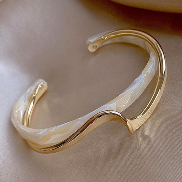 Adriana Gold White Opal Bracelet
