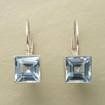 Timeless Harvest Blue Glass Earrings