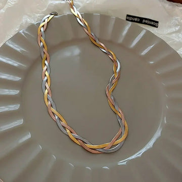 Elegant Gold & Silver Necklace