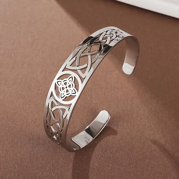 Open Silver Bangle