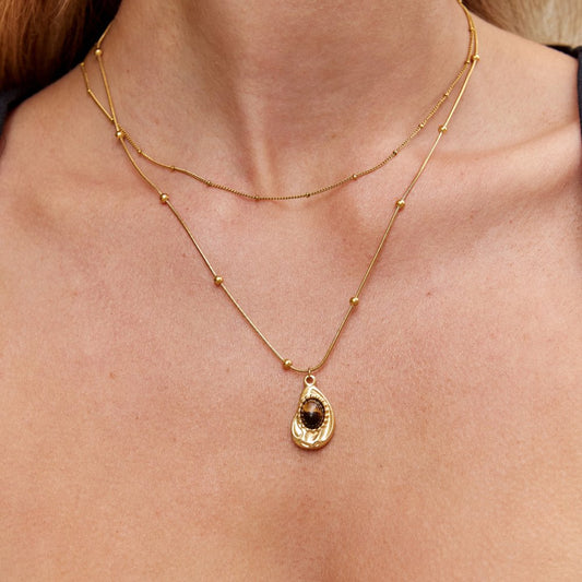 Elegant Gold Tiger's Eye Necklace