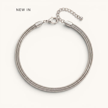 Tria Anklet Silver